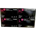 100 Gants en nitrile noirs non poudrés