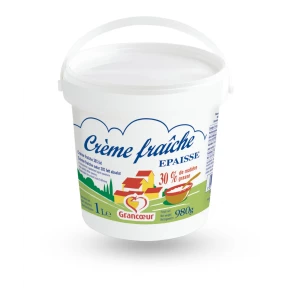 Crème Fraîche Epaisse Grancoeur 30%MG 1Litre