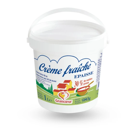 Crème Fraîche Epaisse Grancoeur 30%MG 1 litre