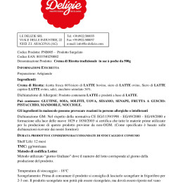 Crema di ricotta tradizionale in sac � poche da 500g