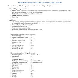 GORGONZOLA DOLCE GRAN RISERVA LEONARDI