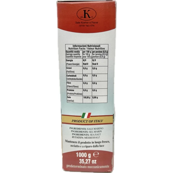 Sel fin marin de l'Adriatico 12 x 1kg