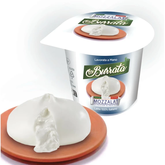Mozzalat burrata Pugliese 125 gr colis 3kg