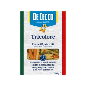 Penne rigate N°41 tricolores De Cecco 12 x 500 g
