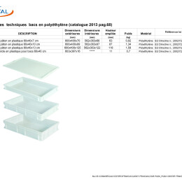 SCHEDA TECNICA CASSETTE francese