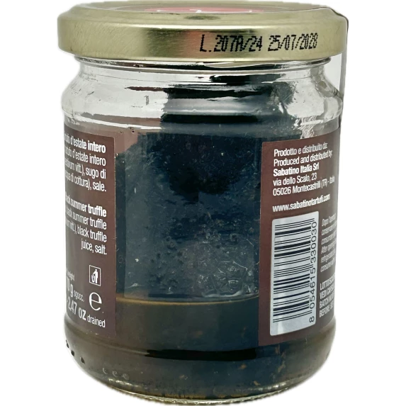 Truffes d'été entières bocal Sabatino 100 g