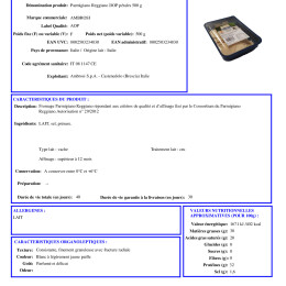 F158 PARMIGIANO REGGIANO AOP PETALES 500G X 6