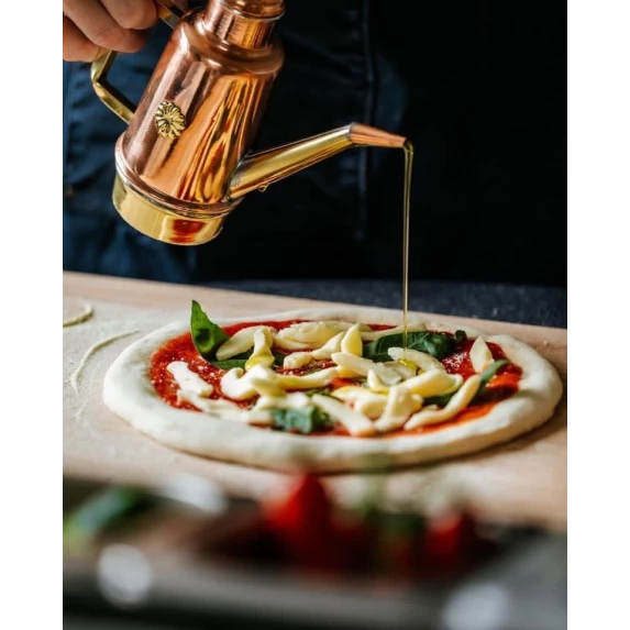 Huilier Traditionnel Napoletana en cuivre & laiton 1,10 L  Gi.Metal