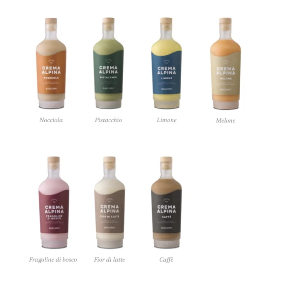 CREMA ALPINA à la Fraise des Bois Marzadro 70 cl - 17%Vol