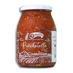 Pacchetelle Rosse, tomates cerises rouges du Vésuve - bocal 1 kg - Solania