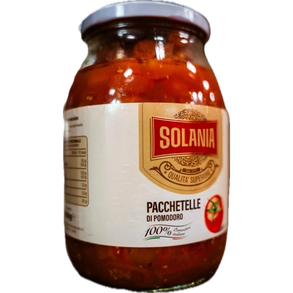 Pacchetelle Rosse, tomates cerises rouges du Vésuve - bocal 1 kg - Solania