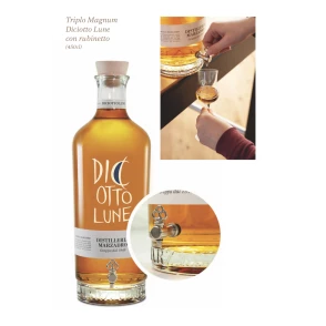 Grappa Diciotto Lune de Marzadro 18 mois 41% vol. 4,5 L avec ou sans robinet
