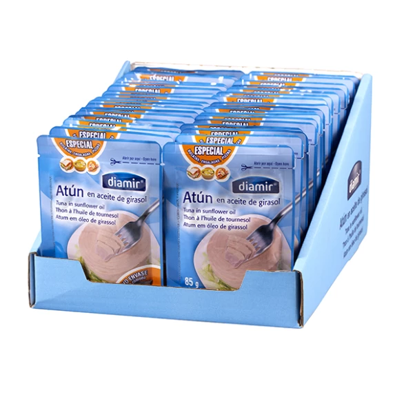 Poche de thon à l'huile de tournesol poche 85 g
