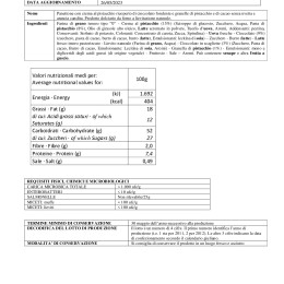 Panettone pistacchio e cioccolato 750 g - aa 2023