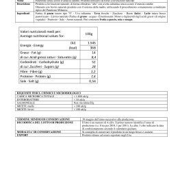 Panettone senza canditi 100g - aa 2023