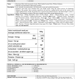 Limoncello cream panettone 750 g - ab 2024 BG