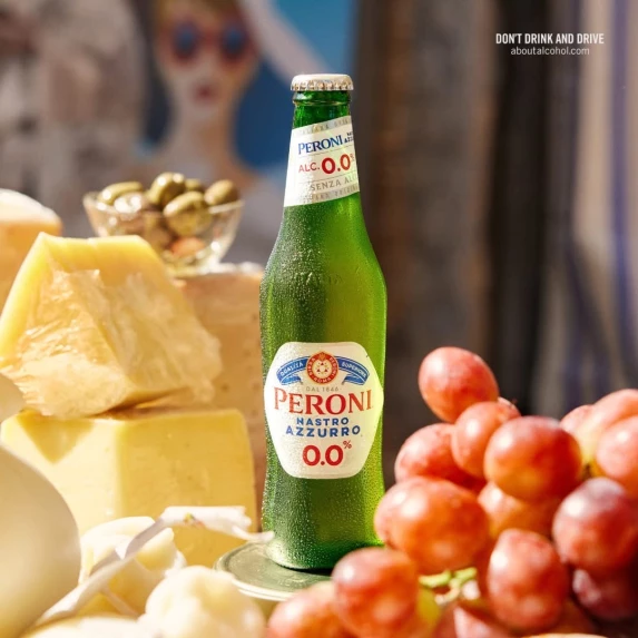 Bière sans alcool Peroni Nastro Azzuro 24 x 33 cl