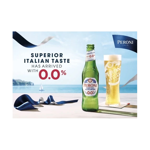 Bière sans alcool Peroni Nastro Azzuro 24 x 33 cl