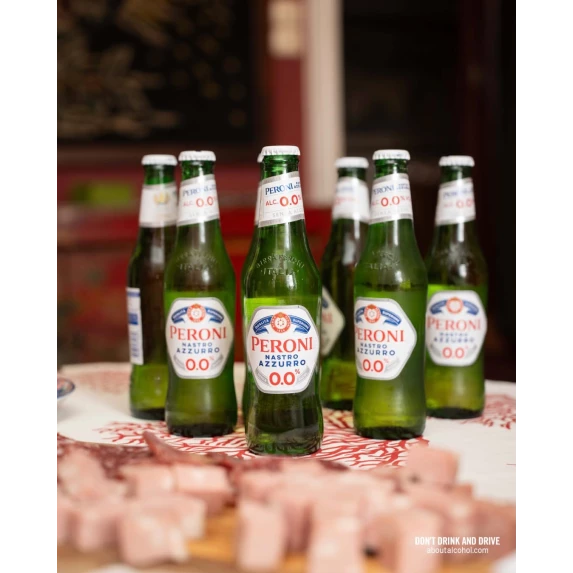 Bière sans alcool Peroni Nastro Azzuro 24 x 33 cl