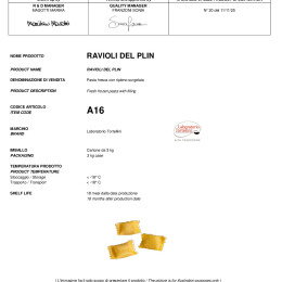 A16 RAVIOLI DEL PLIN
