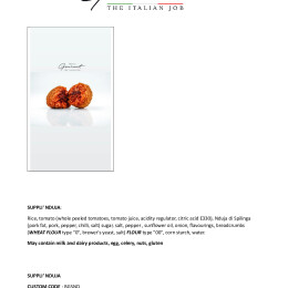 DATA SHEET SUPPLI' NDUJA