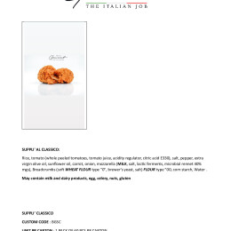 DATA SHEET SUPPLI' CLASSICO