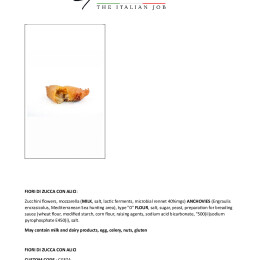 DATA SHEET SUPPLI' FIORI DI ZUCCA