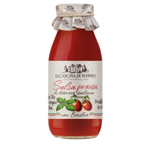 Salsa Pronta di Datterino Italiano e Basilico LA CASCINA DI PEPPINO par Orto d’Autore 250G