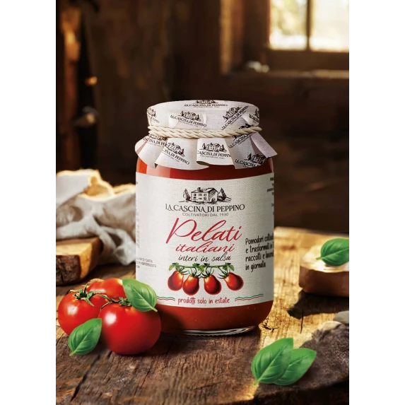 Tomates Pelées  LA CASCINA DI PEPPINO  par Orto D’Autore Bocal 550G x12