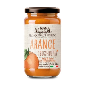 Marmelade d’Oranges Italiennes 130% frutta LA CASCINA DI PEPPINO par Orto D’Autore 340G