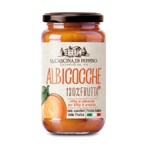 Marmelade d’Abricots Italiens  130% frutta LA CASCINA DI PEPPINO par Orto D’Autore 340G