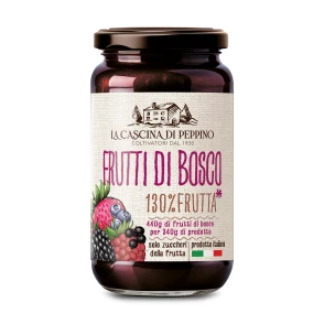 Marmelade fruits des bois italiens 130% frutta LA CASCINA DI PEPPINO par Orto D’Autore 340 g