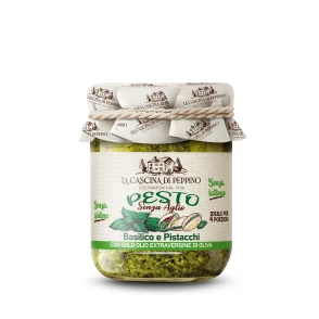 Pesto Verde Basilico & Pistacchi LA CASCINA DI PEPPINO par Orto d’Autore 180g