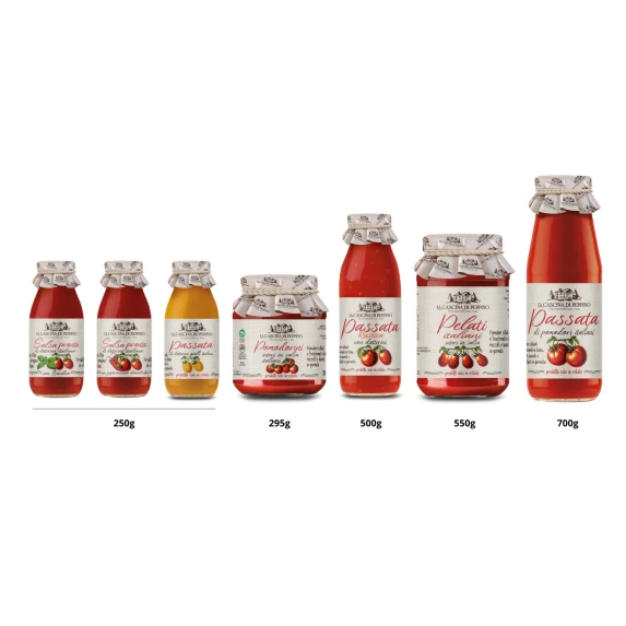 Salsa Pronta di Datterino Italiano e Basilico LA CASCINA DI PEPPINO par Orto d’Autore 250G