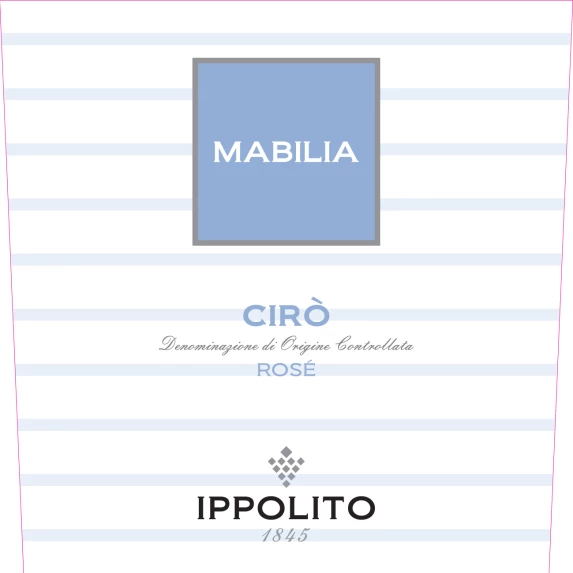 Mabilia Cirò DOC Rosé Ippolito 1845 13% - 75 cl