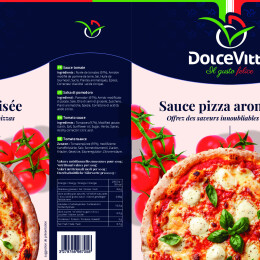 Etiquette 2836 Sauce Pizza DolceVitto
