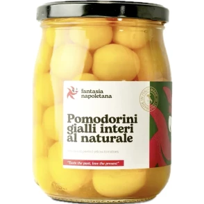 Pomodorini Gialli  del Vesuvio Al Naturale Fantasia Napoletana 6 x 580 ml