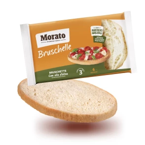 Bruschetta con olio di oliva Morato 15 mm d'épaisseur - paquet de 400g 6tranches x 8paquets