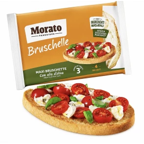 Bruschetta con olio di oliva format Maxi paquet de 400g de 4tranches x 8paquets Morato
