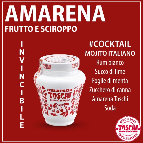 Cerises Aigres Toschi Pot type Céramique 510 gr