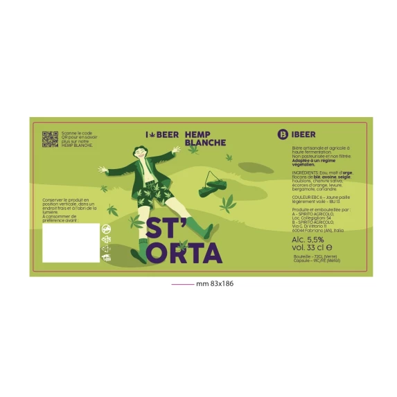 St’Orta Bière Artisanale Italienne Ibeer 5,6% 33CL x12