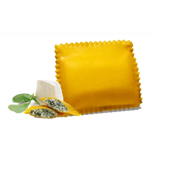 Ravioloni  à la crème de Ricotta di Bufala et aux pousses d'épinards IQF 2KG
